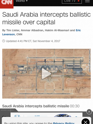 Close Call With Ballistic Missiles in Riyadh, Saudi Arabia