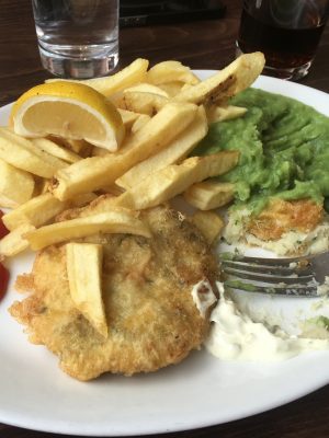 Indulge in Traditional Mashed Peas + Fish n' Chips
