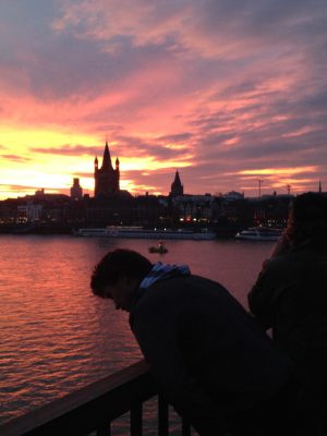 Cologne at Sunset